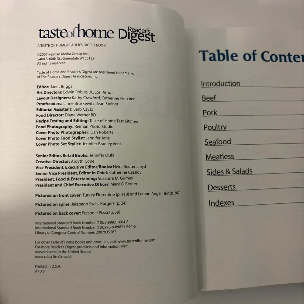 Taste of Home Busy Family Cookbook 370 Recipes Paperback 2007 Weeknight Meals